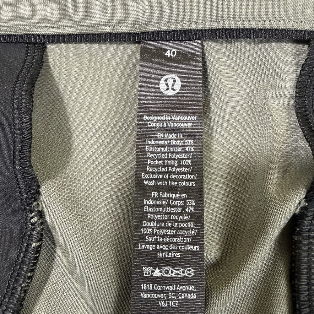 Lululemon Commission‎ Pants Mens 40x28 5 Pocket Chino Olive Performance Stretch - Picture 6 of 16
